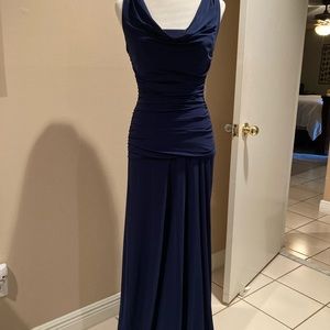 Night Way Draped Evening Dress